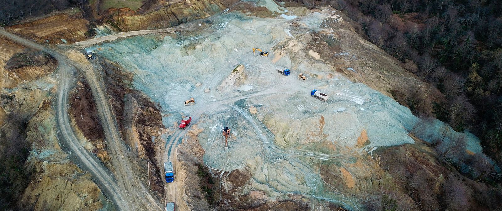 Askangel bentonite quarry in Guria, Georgia